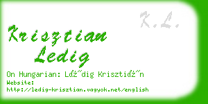 krisztian ledig business card